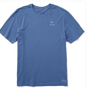 Life Is Good Men's Blue 'Be Nice' Tee
